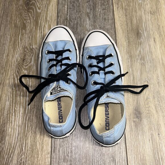 Converse Unisex CT All Star OX 149524F Blue Black Sneaker Shoes Size M 4 / W 6 - Picture 8 of 11